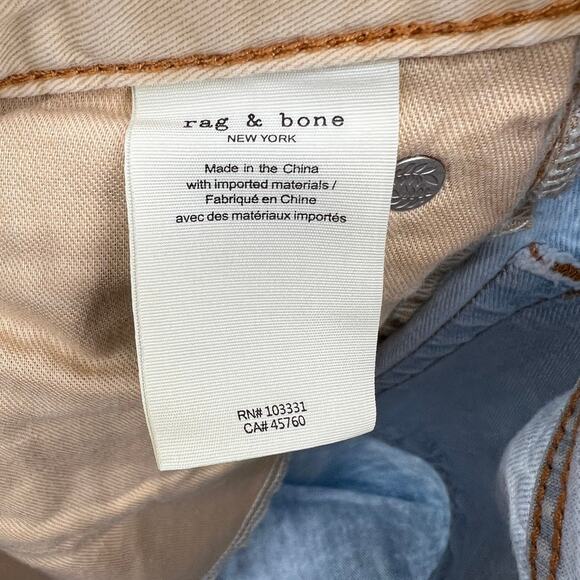 rag & bone Alex High Rise Straight Leg in Primrose Jeans Women's 25 Blue - Picture 8 of 12